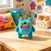 Tooth Monster Keychain Plush Toys ZURU Wide Eyed Weirdo Screech Funny Ugly Tooth Monsters Dolls Pendants Gifts