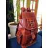 Genuine Leather Backpack Travel Rucksack Vintage Bag Men's New Brown