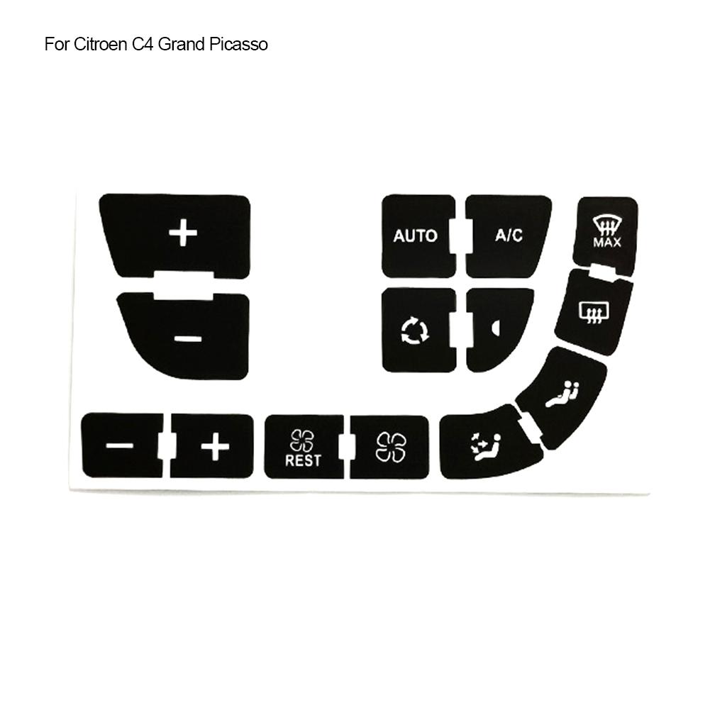Для ремонта кнопок автомобиля Picasso наклейка виниловая наклейка высокого качества для C4 для Grand для ремонта кнопок кондиционера Picasso наклейка I2q6