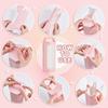 10Pcs Paper Gift Storage Boxes with Visible Window Packaging Carton Boxes Octagon Pink 8.8x3.5x24.5cm