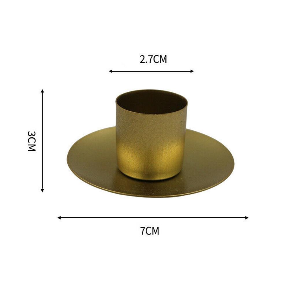Simple Golden Candle Holders Metal Desktop Candlestick For Wedding Party Festival Candelabra Art Gifts Home Decor Candle Holders