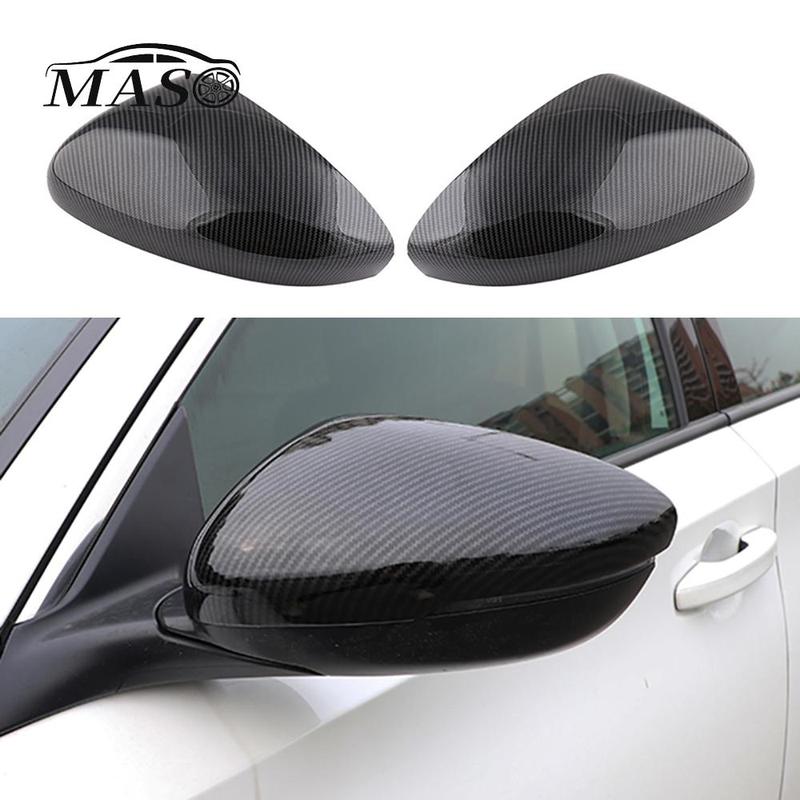 1 Pair Rearview Mirror Cover Cap Carbon Black for Honda Accord 10th 2018