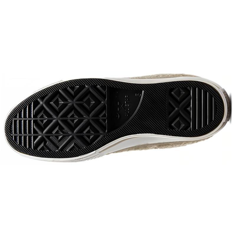Converse All Star Lift Шнуровка Удобные Классические Нескользящие Износостойкие Высокие Флисовые Туфли на Платформе Женские Молочно-Белые
