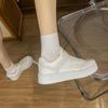 Show height thick sole heightening board shoes women's new spring trendy versatile lightweight soft sole white shoes women's shoes