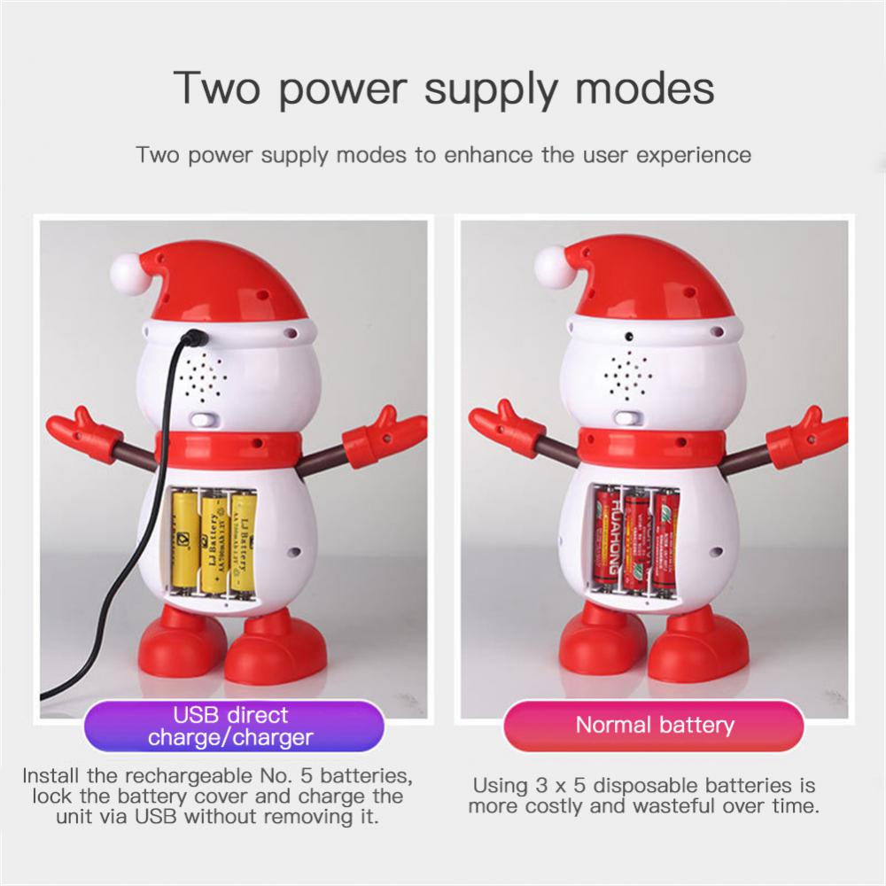 Электрическая рождественская игрушка, танцующий поющий Санта-Клаус, плюшевая игрушка, плюшевый лось, снеговик, веселые рождественские подарки для детей