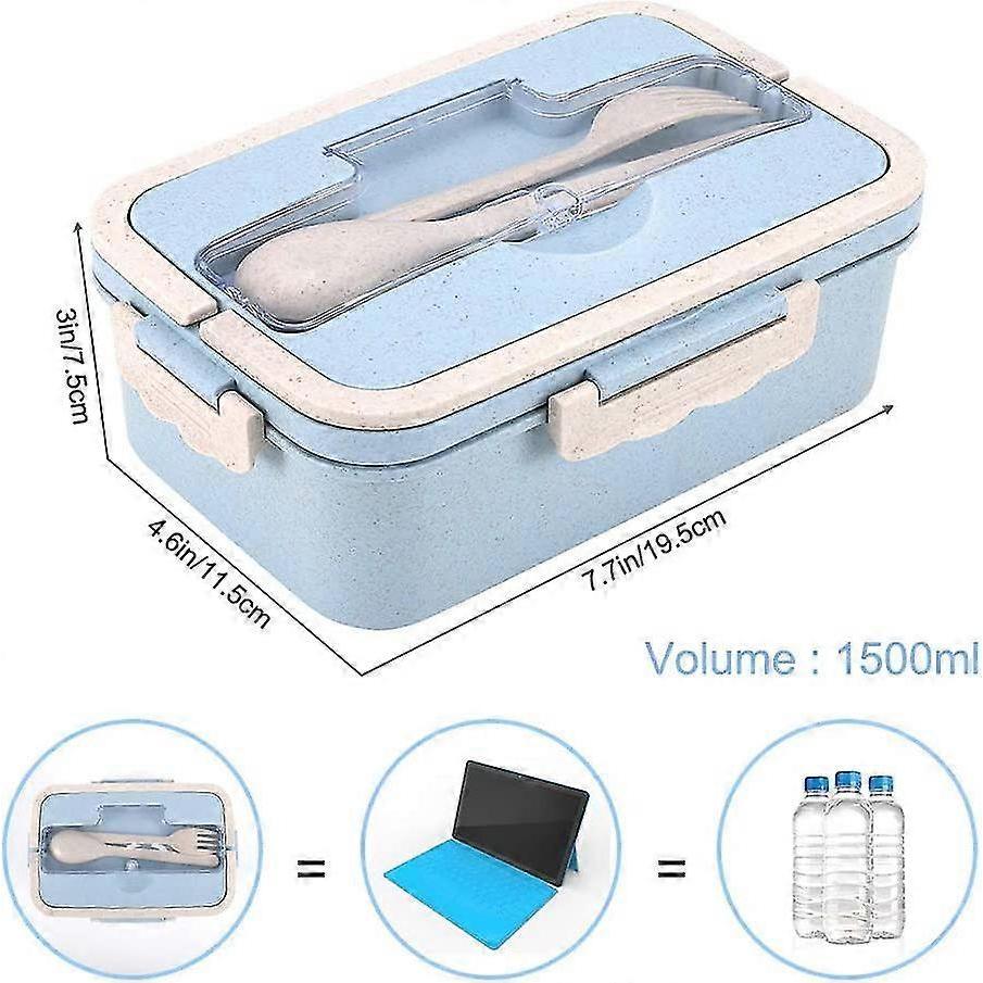 3 Comments Lunch Box With Cutlery For