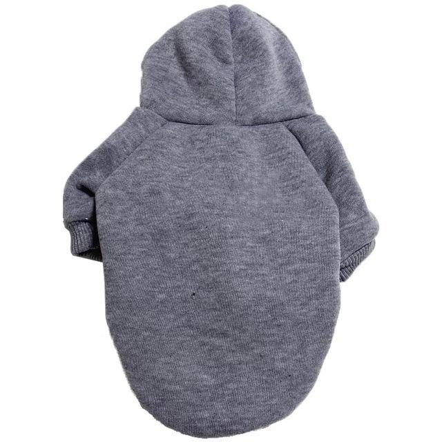 Hot-selling Blank Large Dog Hoodie Customizable Windproof Cartoon Design Warm Fleece Pet Sweatshirt Oversized Summer Multiple