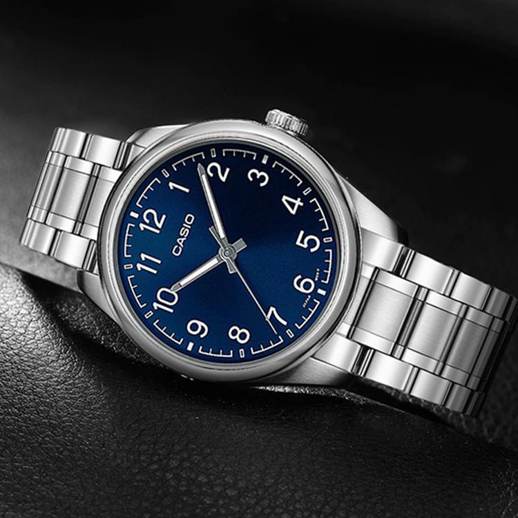 Casio Мужские часы Стандартной серии Синие MTP-V005D-2B4 MTP-V005D-2B4