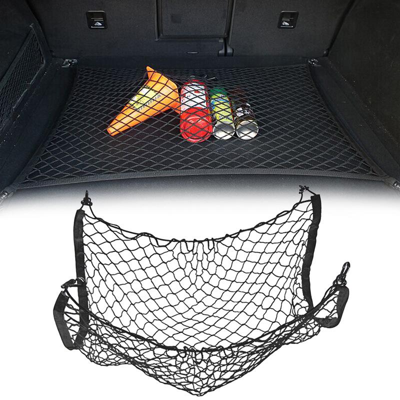Car Trunk Network Mesh for Mitsubishi Outlander Accessories 2022 Luggage Fixed Hook Elastic Storage Cargo Net Organize 2001~2023