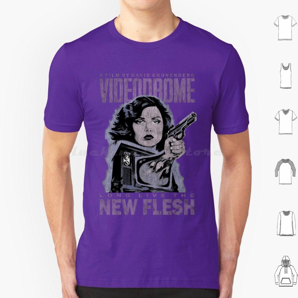 Videodrome Long Live The New Flesh T Shirt Men Women Kids 6xl Videodrome Horror David Cronenberg Movie Vhs Cronenberg 80s Sci
