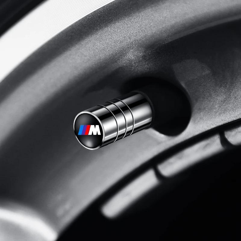 For BMW 1 W E82 4PCS Metal Car Wheel Tire Valve Air Stem Cap For BMW M M2 M4 E46 E90 E60 F30 F10 E39 E36 F20 G30 G20 E87 E92 E91 E30 X1 X3 X5