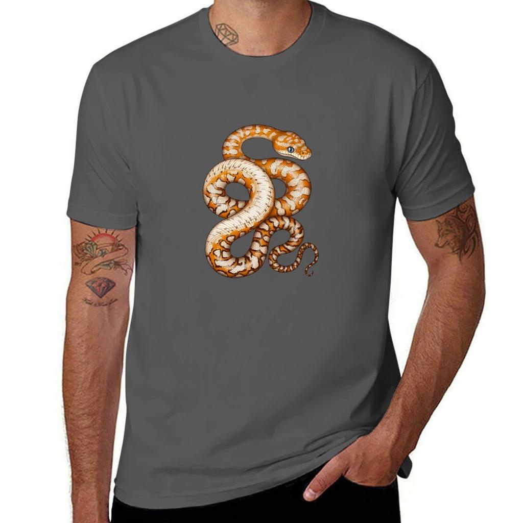 Centralian Carpet Python Tshirt Work Short Sleeve Cotton Top