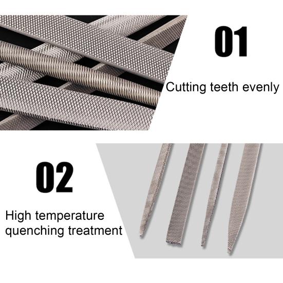 10 шт./компл. набор напильников, износостойкие, хорошая прочность, подшипниковая сталь, изысканная эргономичная ручка, напильники для полировки