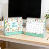 New Plant Desk Calendar Small January 2027-June 2028 2027 Desktop Planner Office Supplies Standing Flip Monthly Agenda Calendar