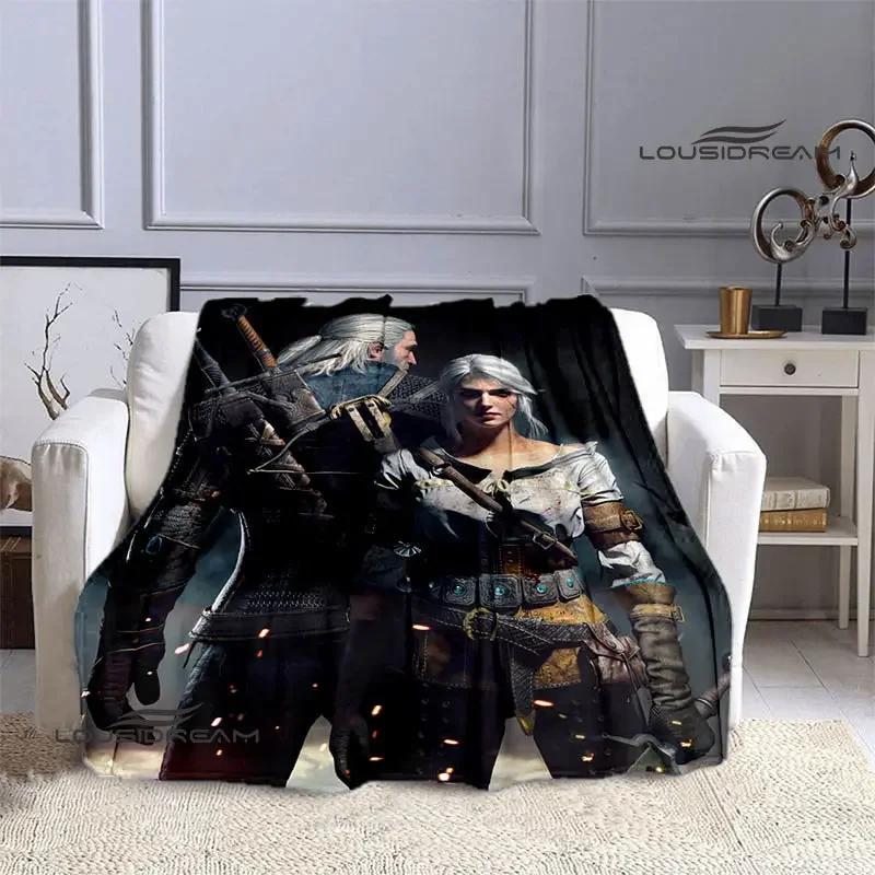 W-Witcher game Printing blanket Flange Warm blanket picnic blanket Home travel blanket bed linings Birthday Gift  picnic blanket
