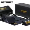 Royalhot Мужские и женские поляризационные солнцезащитные очки в оправе из алюминиевого сплава, солнцезащитные очки для вождения, оттенки Óculos masculino Male