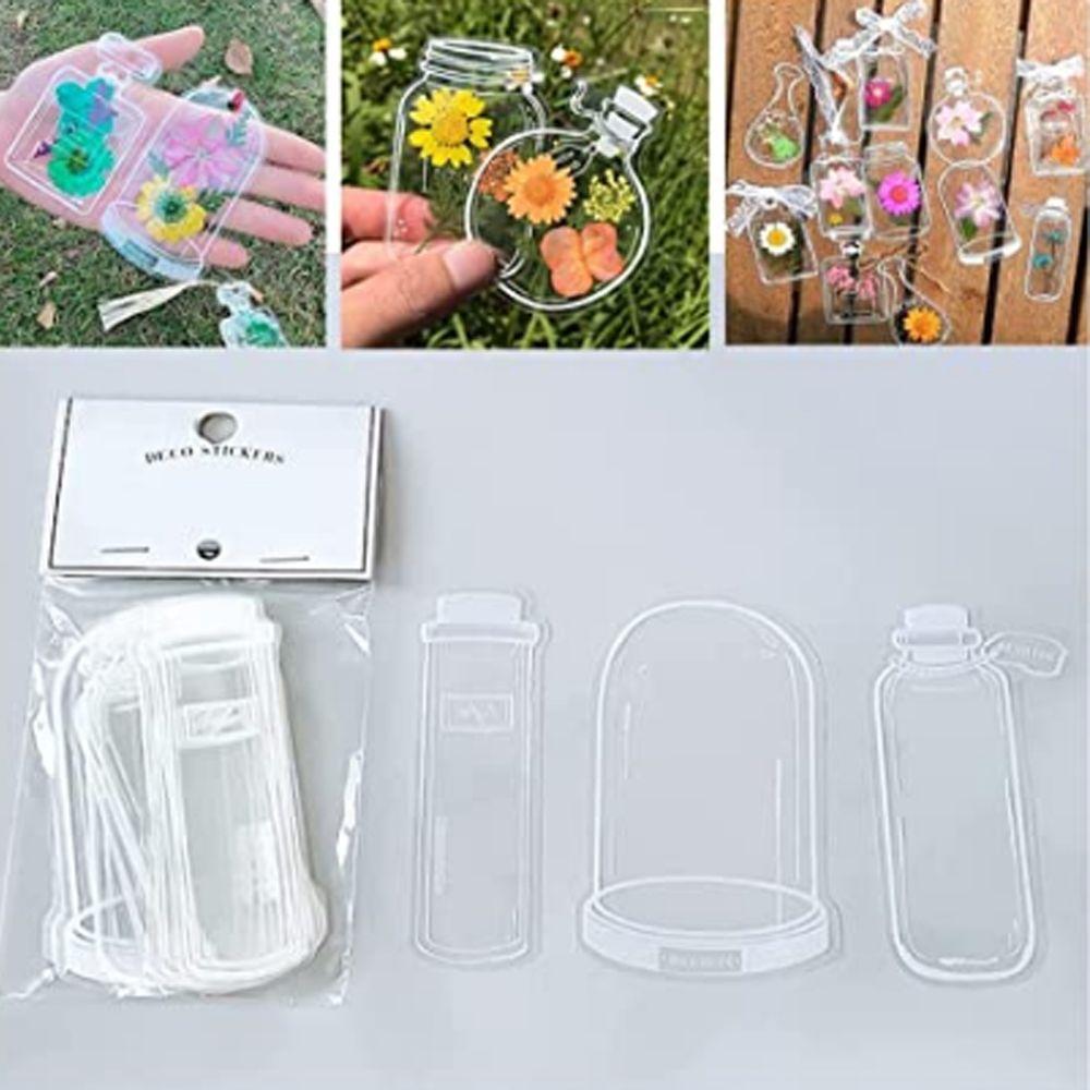 Закладка для цветочной страницы, закладка для прессованных цветов, закладки для гербария, прозрачные закладки для сухоцветов