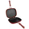 28cm Red Square DoubleSided Frying Pan NonStick Pan for Barbecue Grill Kitchen Supplies