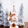 Мультяшный плюшевый Санта Клаус Рождественское настольное украшение