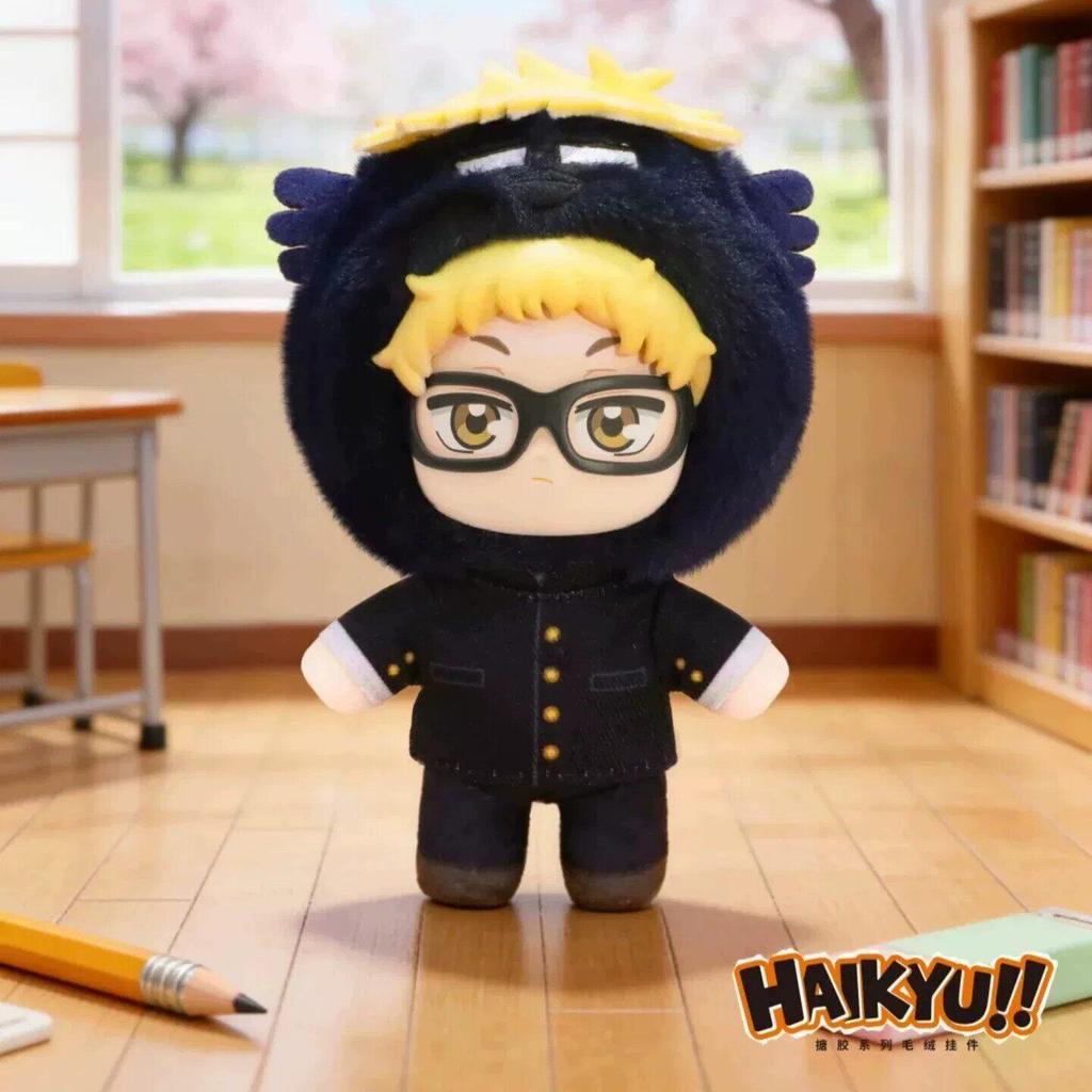 В наличии Серия маскотов Haikyuu от Eaki Виниловая брелок-подвеска Хюга Хината Кагеяма Тобио Цукишима Кей Игрушка