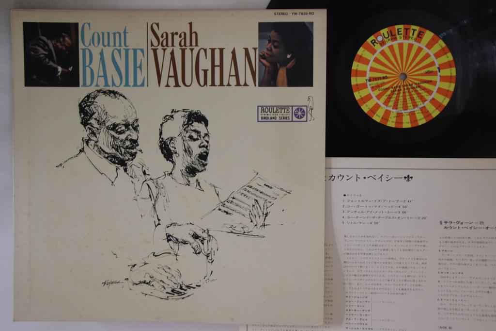 LP Record SARAH VAUGHAN - Count Basie YW7839RO ROULETTE 1978 Japan Jazz Used
