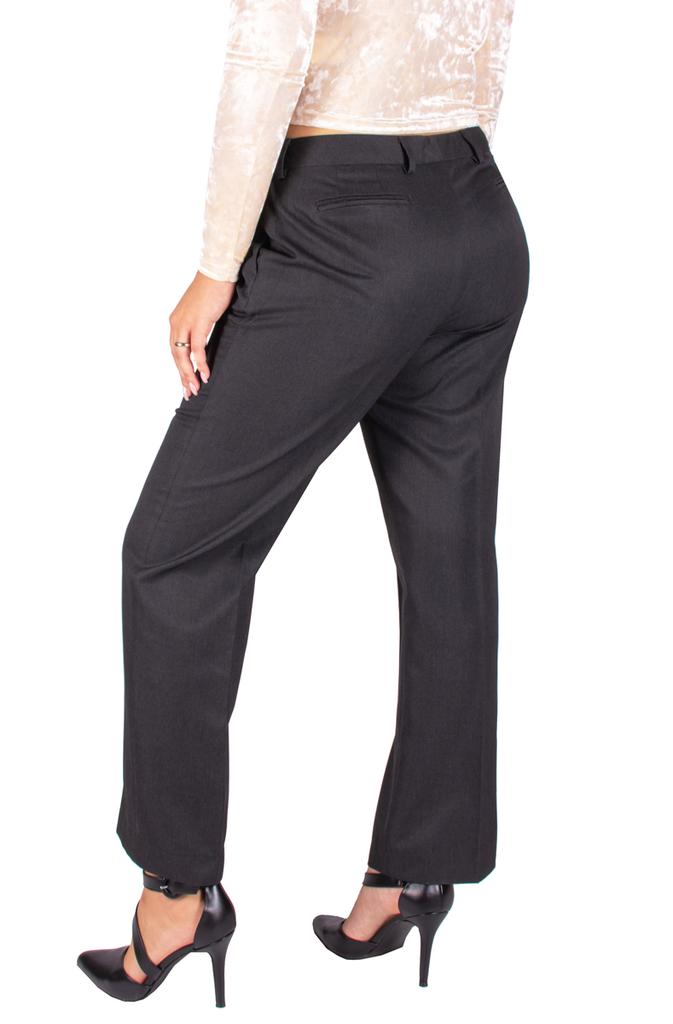 Eleganckie Spodnie Damskie Wizytowe Spodnie Duże Rozmiary Szare 46 /29 3Xl