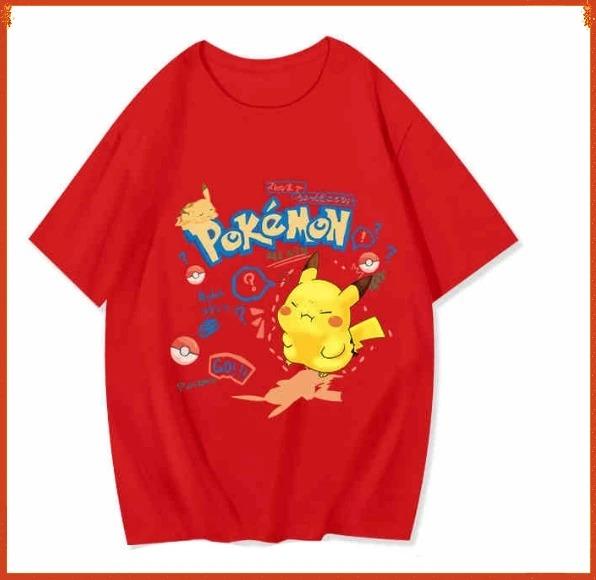 Pokémon Pikachu Graffiti Style Oversized T-Shirt Cute Yellow Pocket Monster Black Casual Streetwear Unisex Women And Men T-shirt