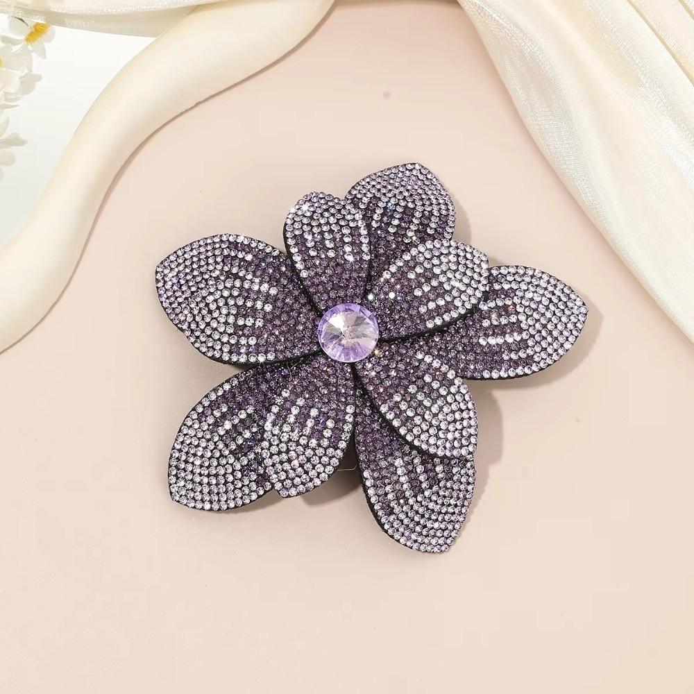 Large Flower Hair Clip Barrettes Spring Clips Sweet Rhinestone Hair Clip Hair Accessories