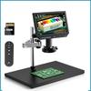 4K 10,1" HDMI 2000X Цифровой микроскоп Поворотная стойка Пайка Микроскоп для монет HD Электронные микроскопы Камера Увеличительное стекло