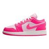 Air Jordan 1 Low GS День святого Валентина Детские кроссовки Розовый Розовый-Пена Гипер-Розовый 553560-661