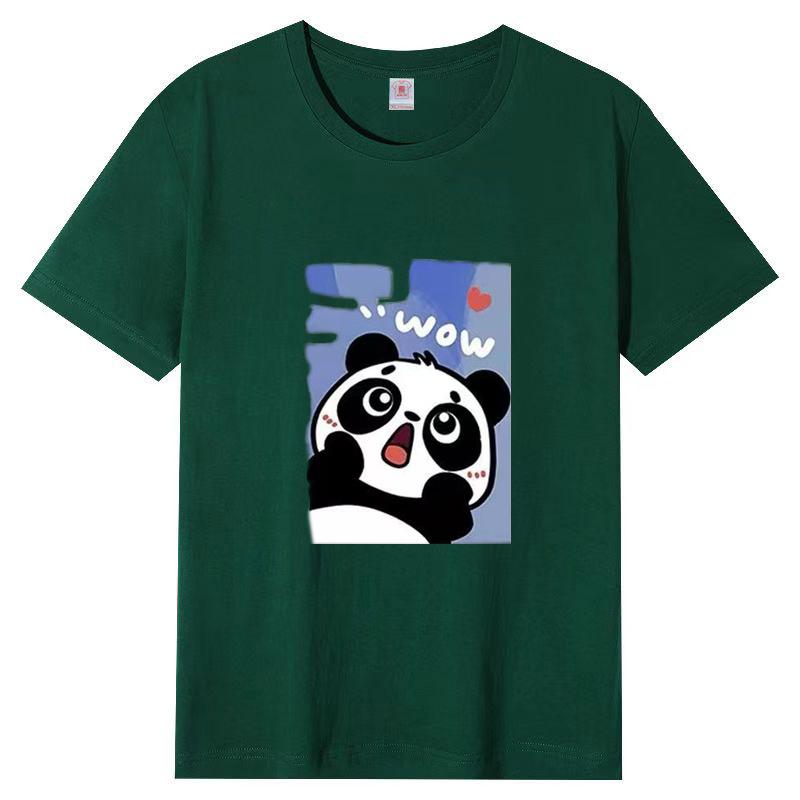 Женская летняя популярная футболка с короткими рукавами из хлопка, дышащая, свободная футболка с принтом, повседневная