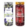 Clitoria and Hibiscus Flower Tea Set (75 G), Butterfly Pea Flower & Hibiscus Flower Tea Set, Blue Tea