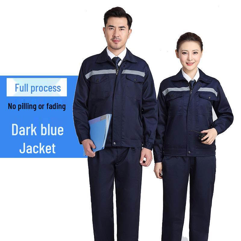 Мужской светоотражающий рабочий комплект - Прочный комбинезон для мастерской, авторемонта и защиты труда (Весна осень)