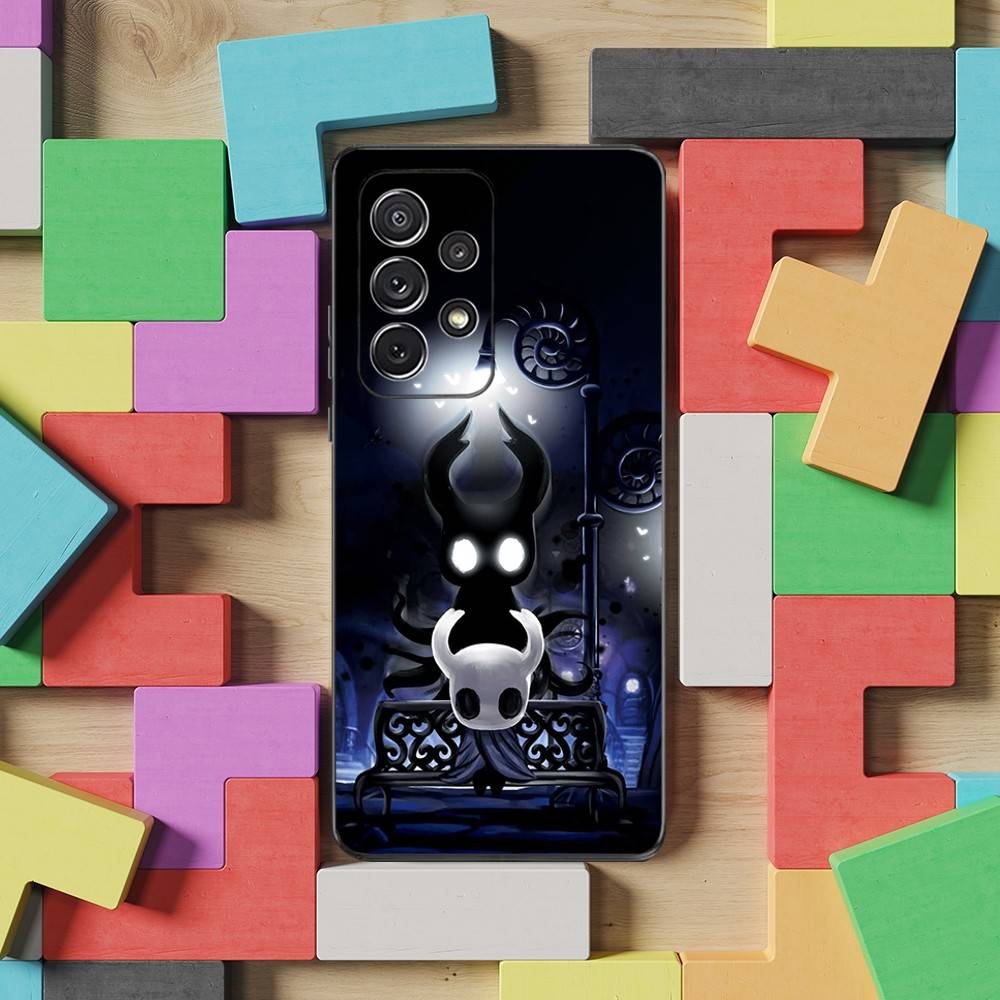 Hot H-Hollow K-Knight Game Phone Case For Samsung S25,S24,S23,S22,S21,S20,S10,Ultra,Plus,Lite,FE,Soft Silicone Black Cover