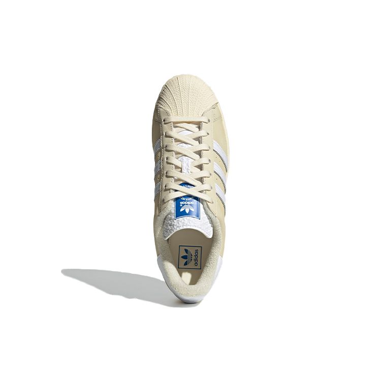 adidas Оригинальные кроссовки Superstar с низким верхом, кроссовки унисекс, бежевые H05658