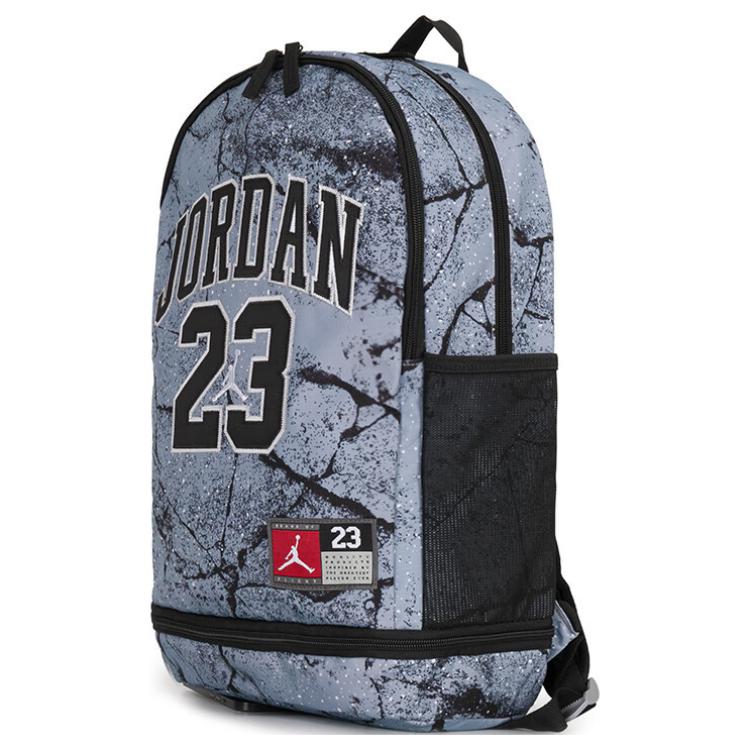 New Jordan Polyester Backpack Medium Size Unisex Blue JD2433009AD-001