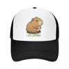 Персонализированная бейсболка I Love Capybara, хип-хоп, унисекс, женская, регулируемая, с изображением животного, гигантской капибары, тракер, летняя, папина кепка