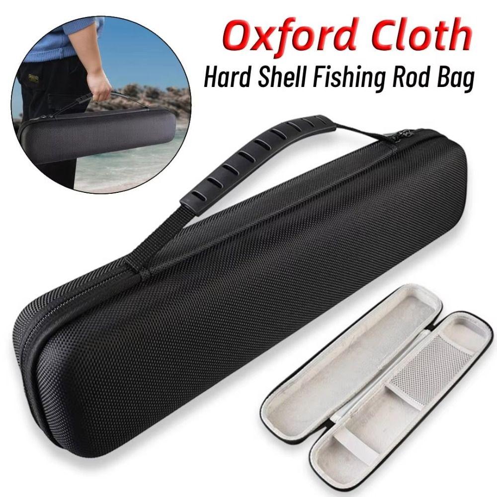 Double Zipper Fishing Rod Bag Hard Shell Carry Bag for Rod Fishing Tackle Bag Tackle Bag