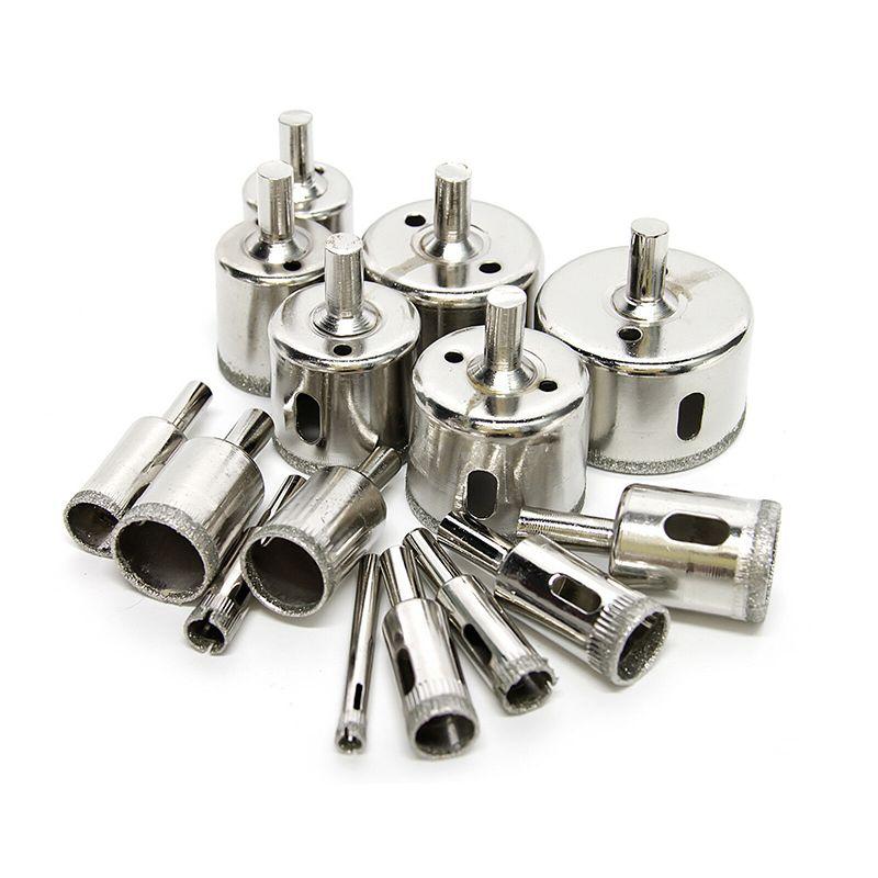 Высококачественный набор из 30 алмазных коронок для легкого сверления стекла