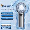 2025 High-Speed Silent Handheld Fan: 100-Speed, USB Rechargeable, Portable Mini with Ice Pack