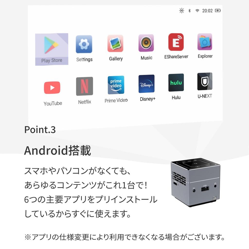 PicoCube plus PicoCube Plus Японская компания Б/у состояние доступно Маленький проектор Мобильный проектор Сенсорная панель Потолочная проекция 150 ANSI люмен