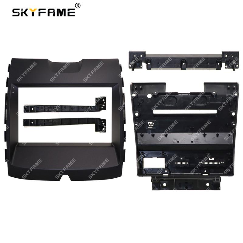 SKYFAME Car Frame Fascia Adapter Canbus Box Decoder Android Radio Dash Fitting Panel Kit For Ford Edge S-MAX Ranger