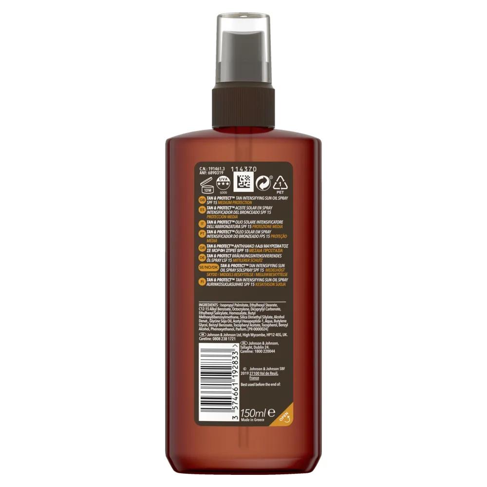 Piz Buin Tan Intensifying Sun Oil Spray LSF15, 150ml