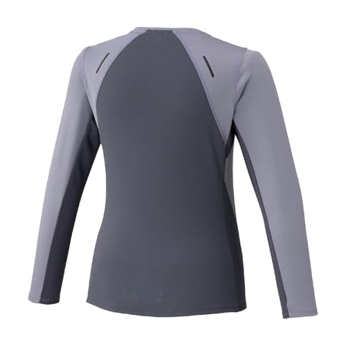 Mizuno Женская термофутболка Charge Breath Thermo (Длинный рукав) для спорта и бега, J2MAC703, Quicksilver