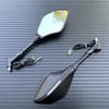 Motorcycle Black LED Turn Signals Rearview Mirrors 10mm For Honda Suzuki Kawasaki Yamaha Ducati BMW Street Scooter Bikes