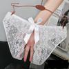 Floral Lace Panties for Women Open Crotch Free To Take Off Underwear Briefs Bow Tie Temptation Sexy Lingerie