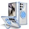 KEYSION Прозрачный чехол для Samsung S24 Ultra S23 FE S22 + чехол-подставка с магнитным кольцом для телефона Galaxy Note 20 Ultra