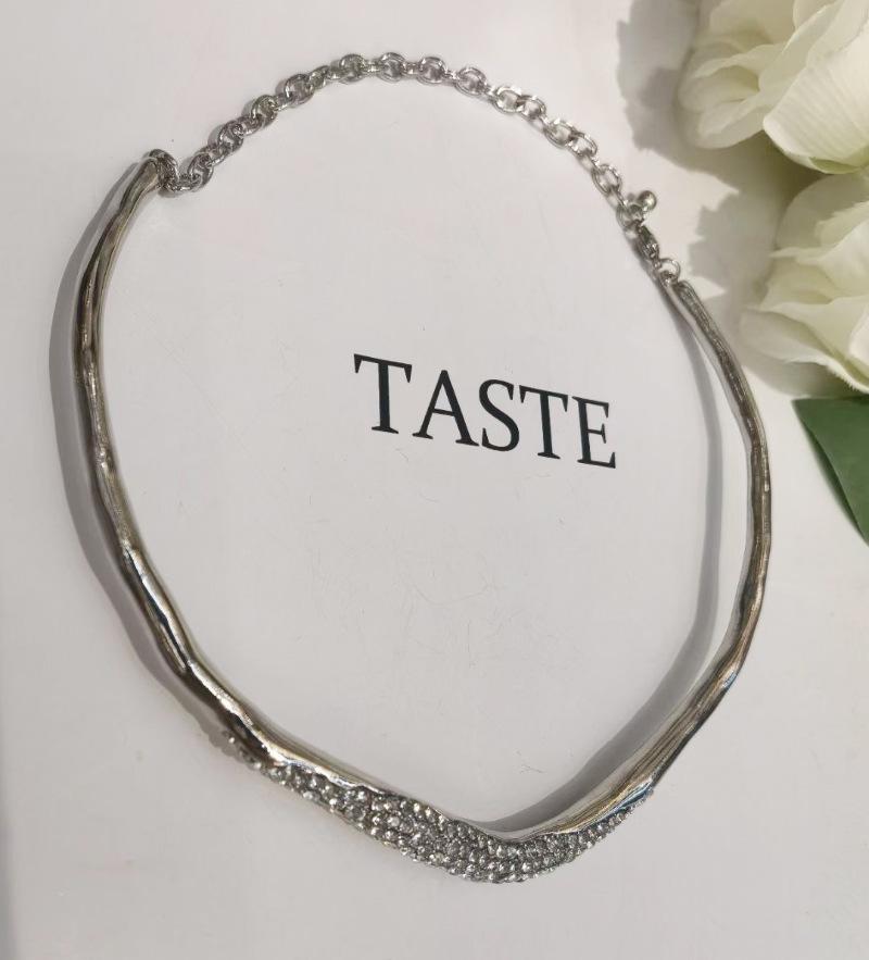 Tooxika Простой Личность Легкая Роскошь Темперамент Металл Неправильной Формы Лава Вспышка Бриллиант Воротник Чокер Ожерелье