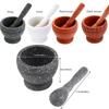 Mixing Grinding Crusher Bowl Garlic Herb Spice Garlic Press Manual Grinder Kitchen Cooking Tools