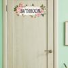 Creative Flower Rattan Bathroom Wall Sticker Bath Room Door Glass Decor Decals Home Decoration Self Adhesive Beautify Mural